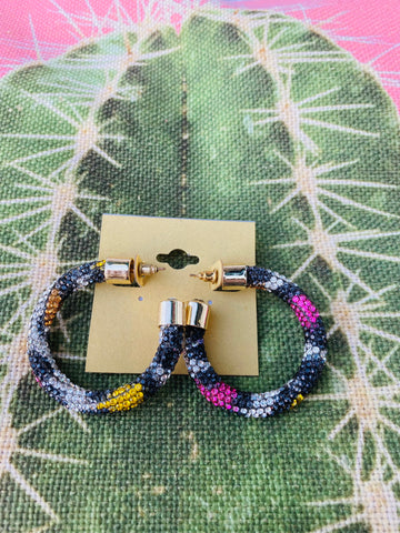 Rainbow Leopard Bracelet & Earring