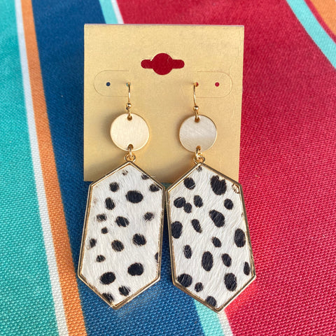 Large Dalmatian Earrings