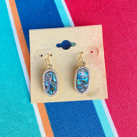 Abalone Crystal Earrings
