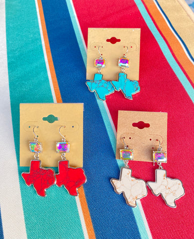 Texas Crystal Drop Earrings