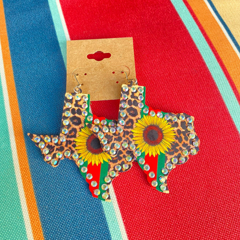 Texas Sunflower Earrings