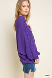 Very Violet Ribbed Sweater