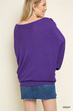 Very Violet Ribbed Sweater