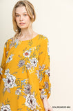 Glenda Goldenrod Floral Dress