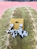 Texas Cowhide Earrings