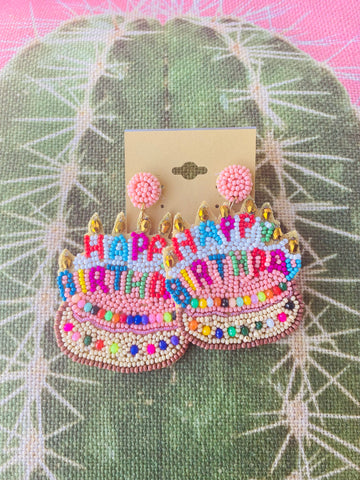 Happy Birthday Earrings no