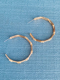Gold Link Hoop Earrings