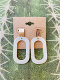 Acrylic Oval Post Earrings